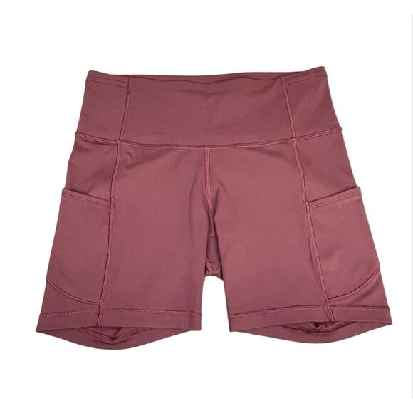 Lululemon Short 6" Non-Reflective Cassis Burgundy Size 8 - Picture 1 of 10